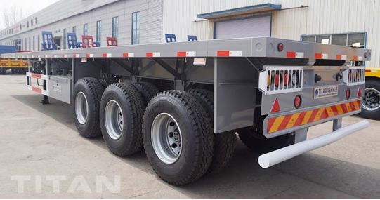 40Ft Tri Axle Flatbed Container Trailer will be sent to Malawi