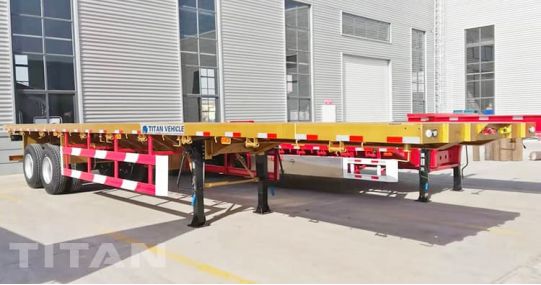 40Ft 2 Axle Flatbed Trailer will be shipped to Namibia