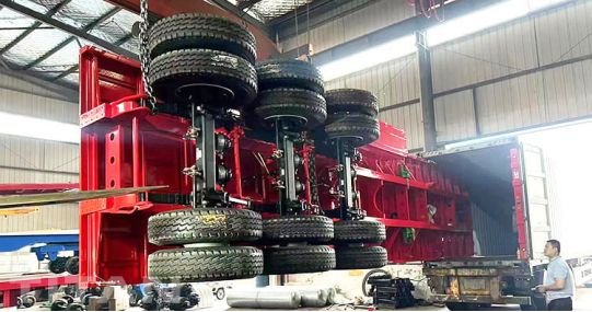 60 Ton Tri Axle Drop Side Semi Trailer will be sent to Senegal