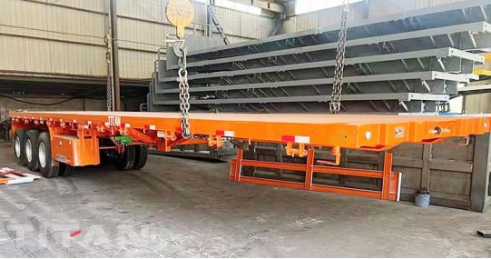 3 Axle Semi Trailer Flatbed 40Ft will be shipped to Guinea