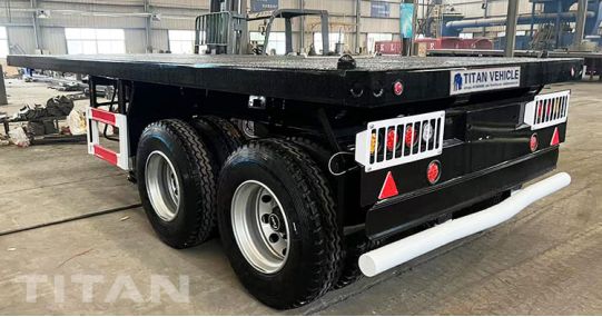 2 Axle 20 Foot Flatbed Trailer will be shipped to Tanzania
