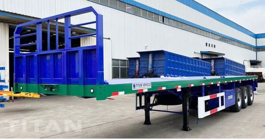 6 Wheeler 3 Axle Flatbed Truck Trailer will be shipped to Kenya