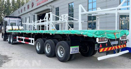40Ft Tri Axle Flat Deck Trailer will be sent to Botswana