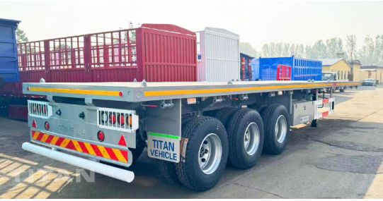 Tripple Axle Flat Bed Trailer will be Sent to Jamaica