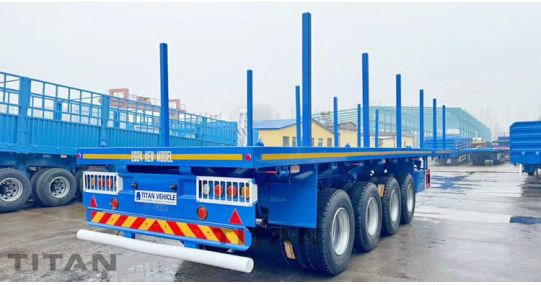 3 Axle 40 Ft Flatbed Trailer will be sent to Philippines