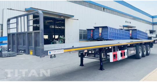 3 Axle 40 Ft Flat Bed Semi Trailer will be sent to Congo