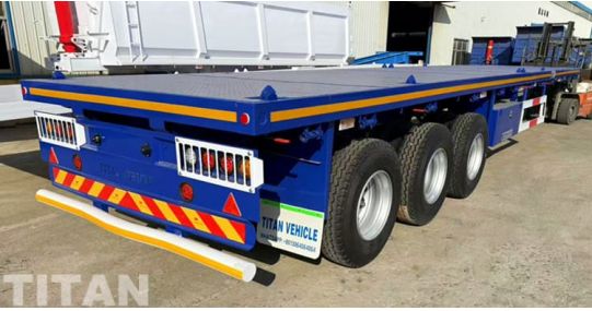 3 Axle 40 Feet Flatbed Trailer is Ready to Angola