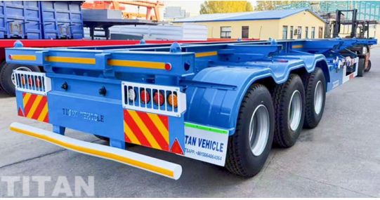 3 Axle Container Skeleton Trailer will be Sent to Jamaica Kingston