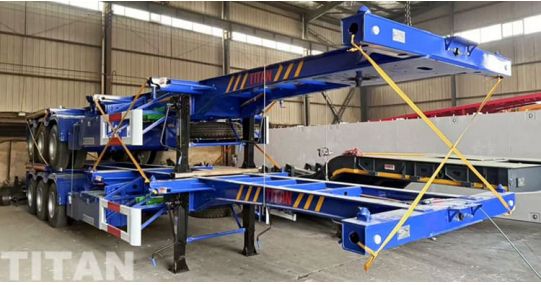 3 Axle 40 Ft Shipping Container Chassis will Send to Guam