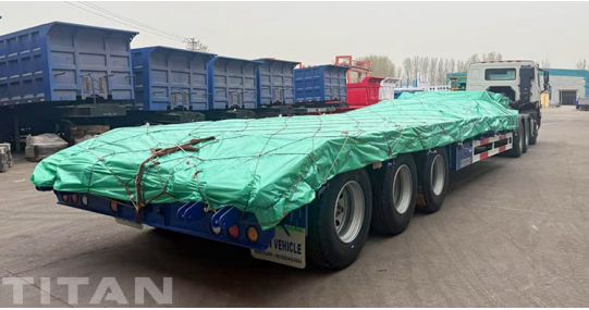 3 Axle Low Bed Trailer will ship to Ghana