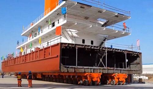 Self propelled modular transporter trailer for sale