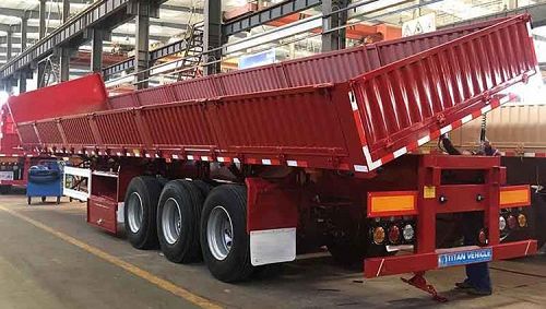 34 Ton Side Tipper Trailer for Sale Price