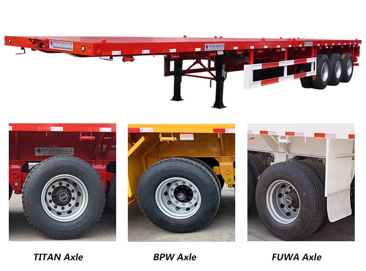 3 Types of Axles used on Container Flatbed Trailer