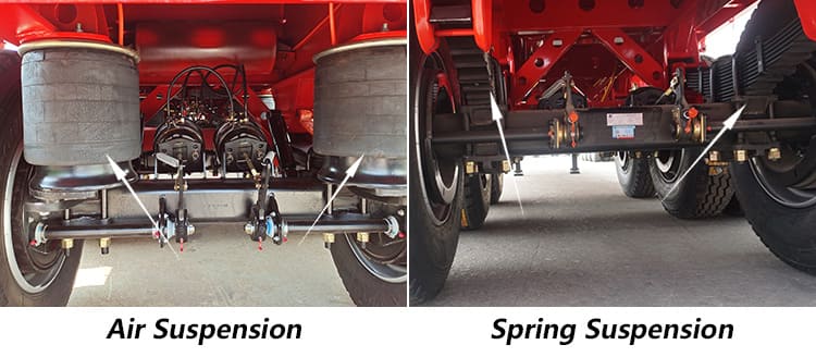 Two Common Suspensions of Container Flatbed Trailer