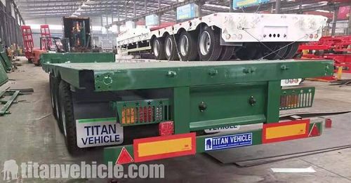 Details of 3 axle fence semi trailer