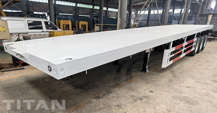 Tri Axle 48 Ft/Foot Flatbed Trailer for Sale in Ivory Coast