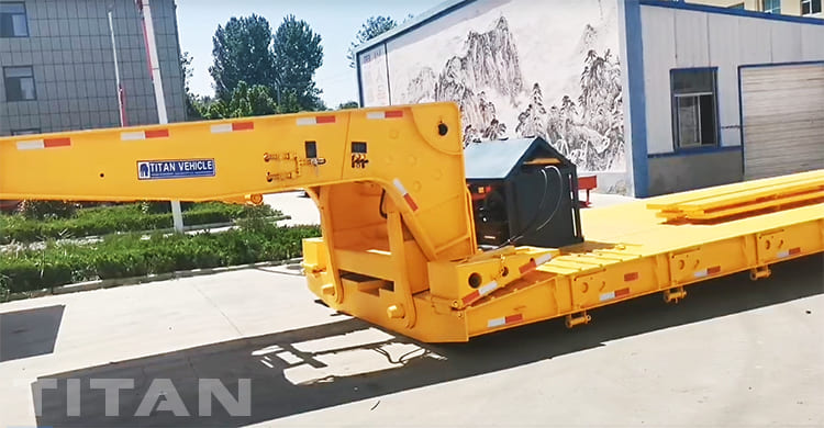 3 line 6 axles heavy duty lowboy trailer for sale