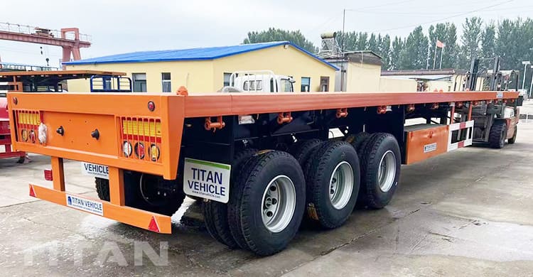 40Ft Tri axle Flat Deck Trailer