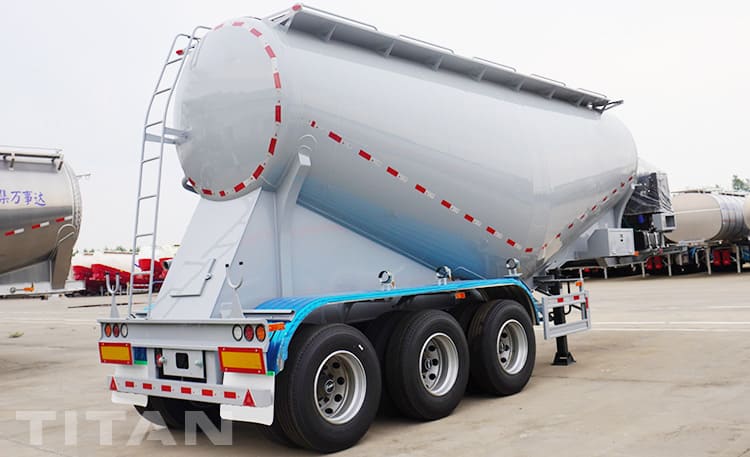 tri axles dry bulk cement tanker trailer