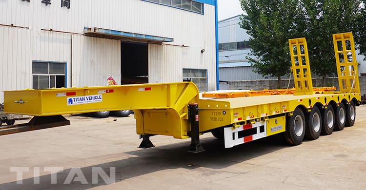 120 ton 5 axles lowbed trailer for sale