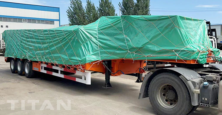 60 ton 3 axle semi low loader trailer