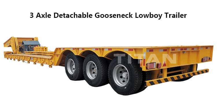 3 axles gooseneck trailer