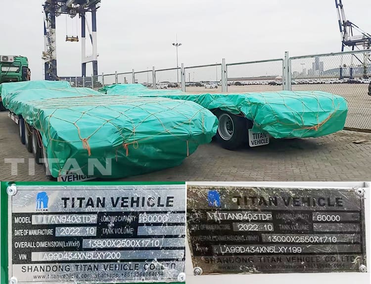 Tri Axle Low Loader Trailer and 80T 4 Axle Low Loader Trailer for Sale in Tanzania