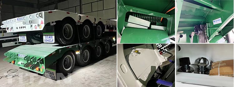 Tri Axle Low Loader Trailer and 80T 4 Axle Low Loader Trailer for Sale in Tanzania