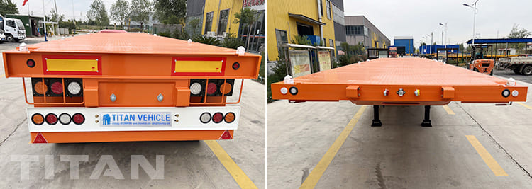 40 Feet 3 Axle Flatbed Tractor Trailer for Sale in Ghana
