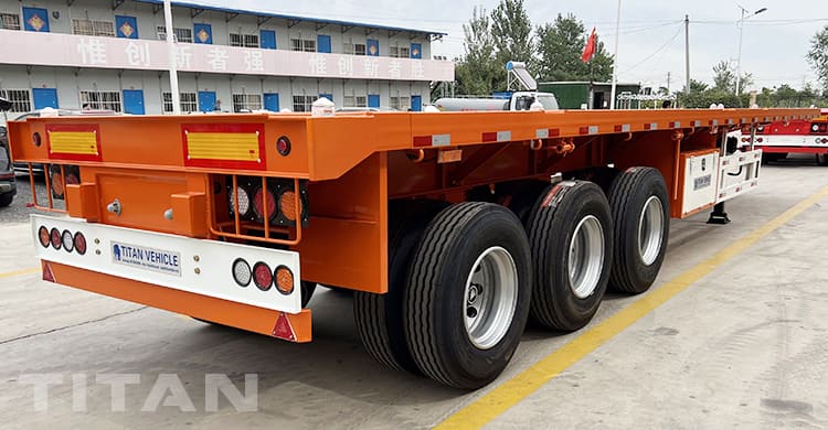40 Feet 3 Axle Flatbed Tractor Trailer for Sale in Ghana