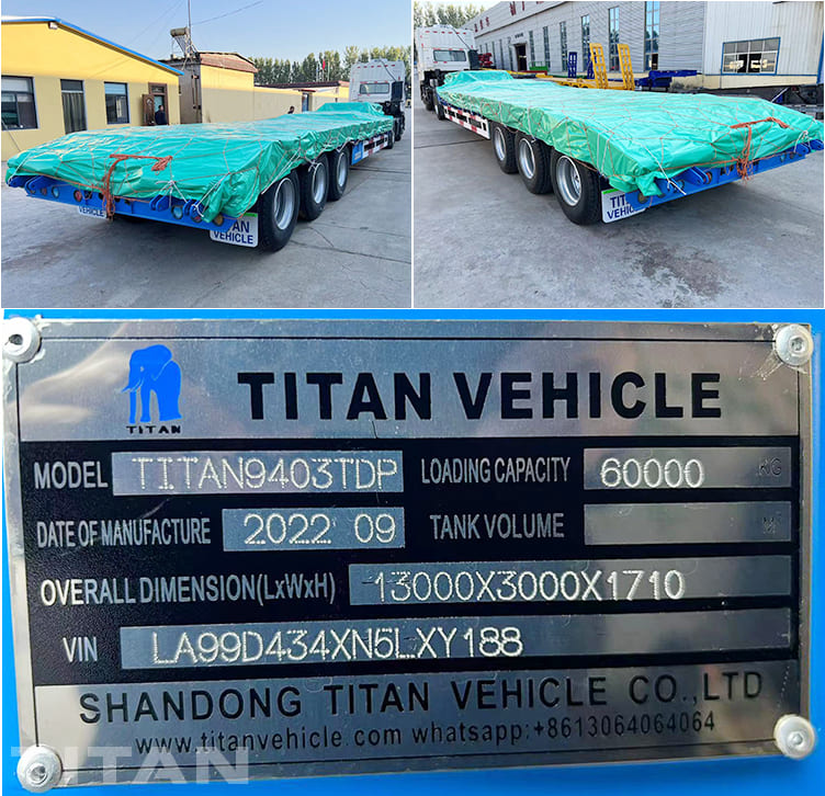 80T 3 Axle Step Deck Trailer for Sale Near Me in East Tomor