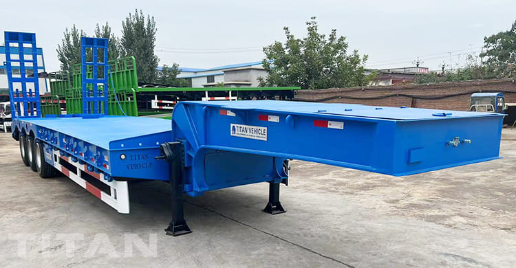 80T 3 Axle Step Deck Trailer for Sale Near Me in East Tomor