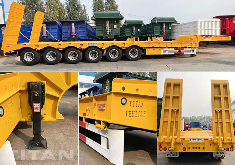 100T 6 Axle Heavy Haul Trailers for Sale Manufacturers in Kenya