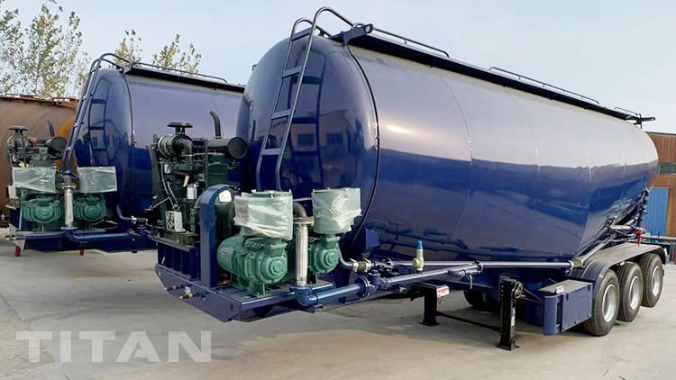 Tri Axle 40CBM Dry Bulk Tanker Trailer will be shipped to Indonesia