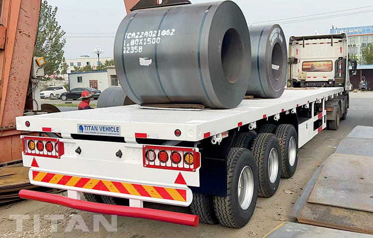 40Ft Flatbed Tri Axle Trailer for Sale in Sierra Leone