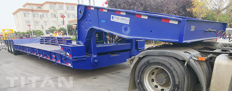 3 Line 6 Axle Lowboy Gooseneck Trailer will be shipped to Nigeria