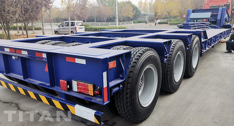 3 Line 6 Axle Lowboy Gooseneck Trailer will be shipped to Nigeria