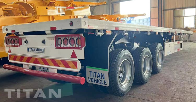 12M Tri Axle Semi Truck Flatbed Trailer for Sale in Sierra Leone