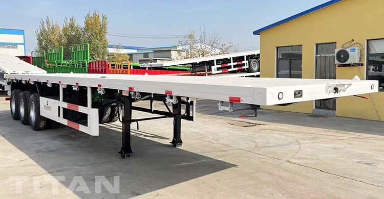 12M Tri Axle Semi Truck Flatbed Trailer for Sale in Sierra Leone