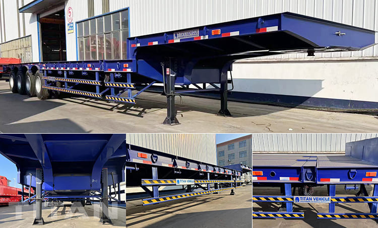 4 Axle Extendable Drop Steck Trailer for Sale in Vietnam 
