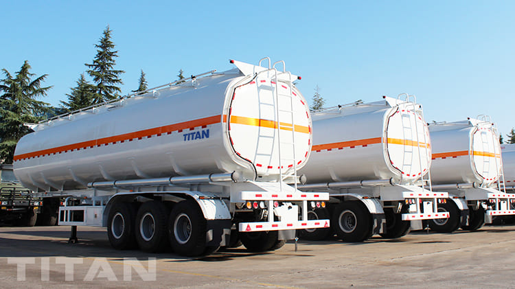 3 Axle 45000 Liters Palm Oil Tanker Trailer for Sale in Zambia