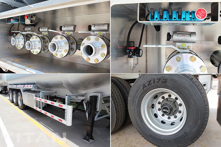Tri Axle 45000 Liters Fuel Tanker Semi Trailer for Sale in Dominica