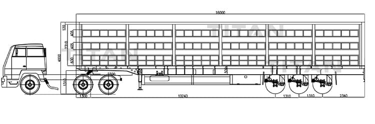 Tri Axle Side Curtain Trailer for Sale in Panama 