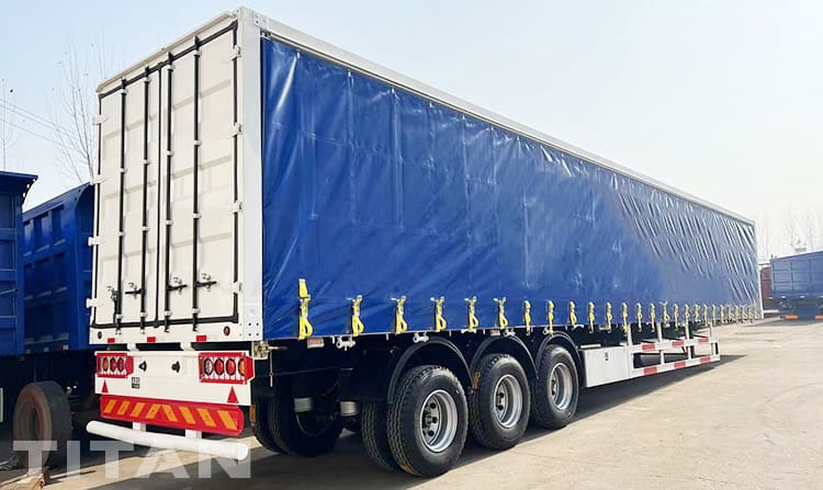 Tri Axle Side Curtain Trailer for Sale in Panama 