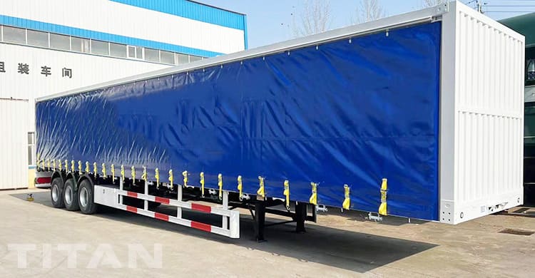 Tri Axle Side Curtain Trailer for Sale in Panama 