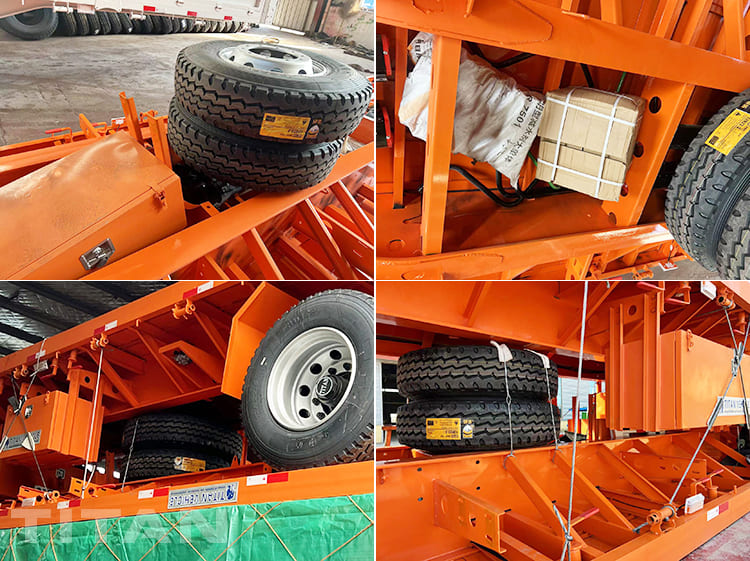 40Ft 3 Axle Flatbed Semi Trailer for Sale in Tanzania Dar Es Salaam