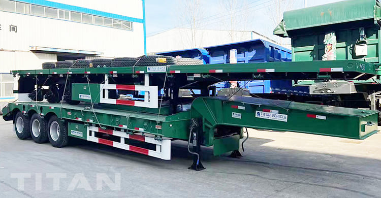 40Ft Flatbed Trailer and 3 Axle 80 Ton Semi Trailer Low Loader for Sale in Zimbabwe