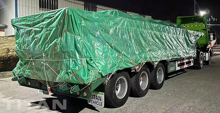 40Ft Flatbed Trailer and 3 Axle 80 Ton Semi Trailer Low Loader for Sale in Zimbabwe