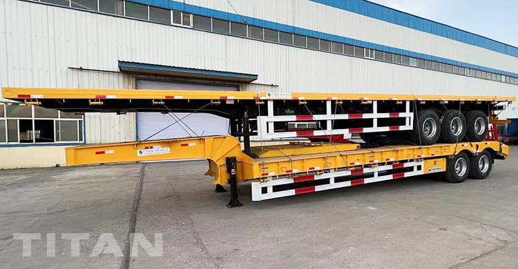3 Axle Flatbed Truck Trailer and 2 Axle Low Loader for Sale in Indonesia