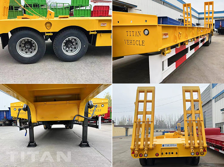 3 Axle Flatbed Truck Trailer and 2 Axle Low Loader for Sale in Indonesia